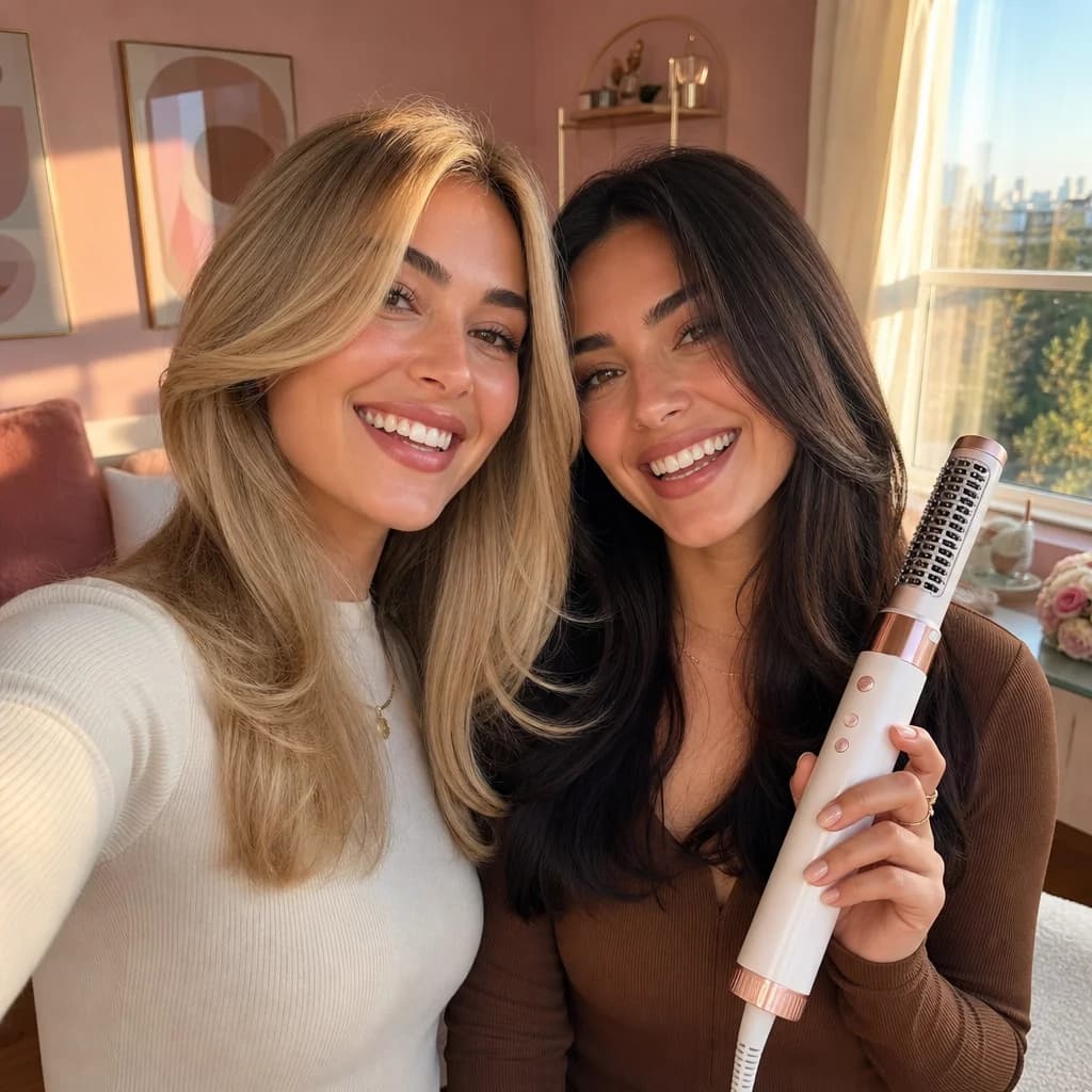 Friends with fresh Velora blowouts
